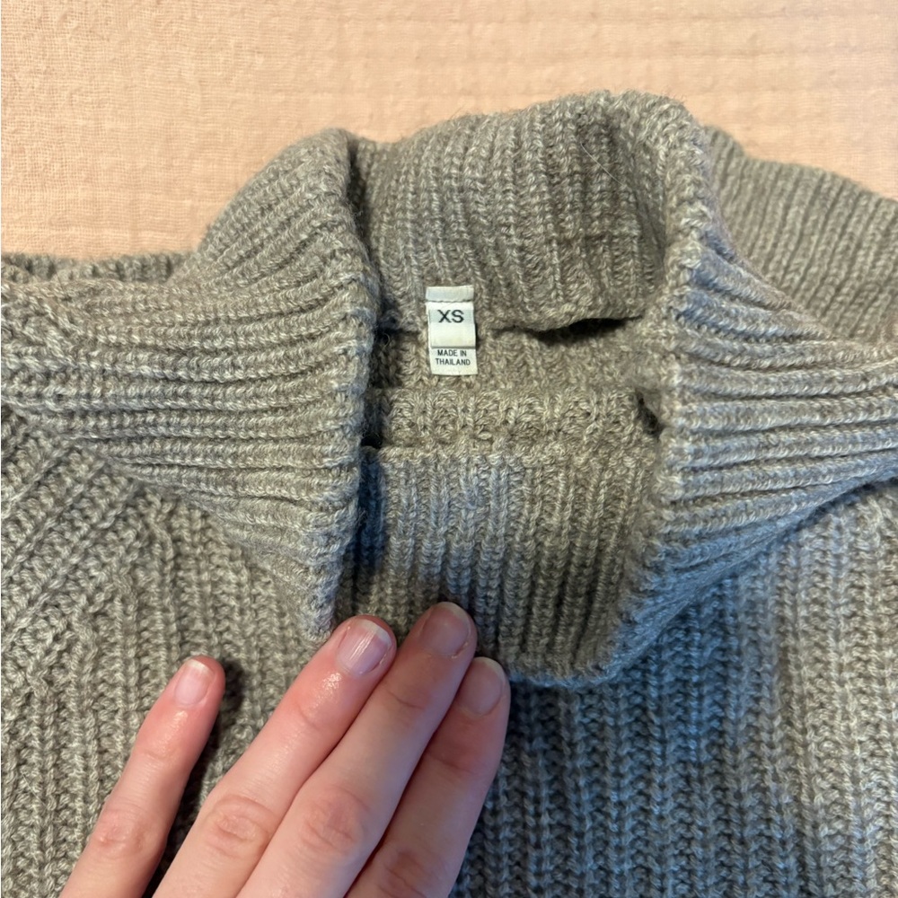 Brown Grey Japanese Muji knight sweater